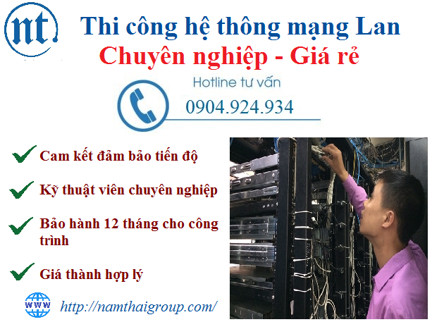 lắp đặt mạng LAN tại Xuân Phương 