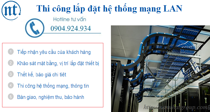 lắp đặt hệ thống mạng LAN 