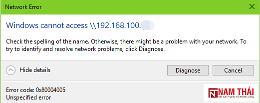 Cách sửa lỗi không có truy cập mạng lan trong windows 10